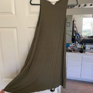 Olive green T-shirt dress from H&M
